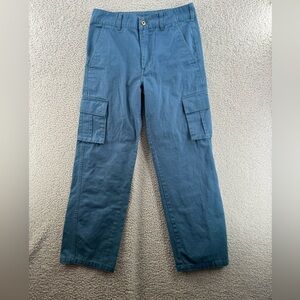 Red Face Straight Leg Cargo Pants Men's Blue Size 32